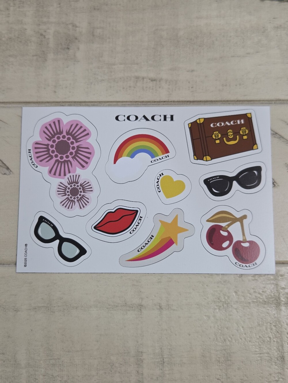 Coach Authentic 9-Piece Novelty Magnet Gadget Set - Retro Icons, NWOT